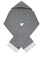 view 2 of 3 Amy Hooded Scarf in Charcoal