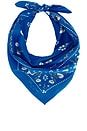 view 1 of 2 Floral Western Bandana in Blue