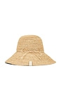 view 3 of 3 Crochet Bucket Hat in Natural
