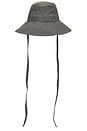 view 2 of 3 Harper Sun Hat in Black Gingham