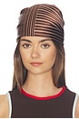 view 1 of 3 Gia Scarf in Brown Stripe