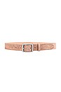 view 1 of 3 CEINTURE BOYFRIEND in Nude Suede