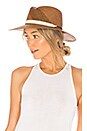 view 1 of 3 Zoe Straw Fedora in Brown