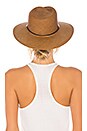 view 2 of 3 Zoe Straw Fedora in Brown