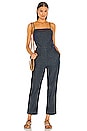 view 1 of 3 Denim Tie Jumpsuit in Rinse Line