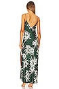 view 3 of 3 Larissa Silk Slip Dress in Green Multi