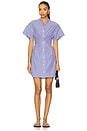 view 1 of 4 VESTIDO LISTRADO EM POPELINE GRETCHEN in Navy Stripe