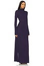view 2 of 3 Elsa Lurex Turtleneck Maxi Dress in Dark Blue
