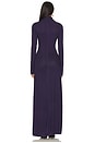 view 3 of 3 Elsa Lurex Turtleneck Maxi Dress in Dark Blue