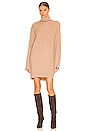 view 1 of 4 Pierce Cashmere Turtleneck Dress in Camel