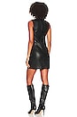 view 3 of 4 Desta Faux Leather Shift Dress in Black