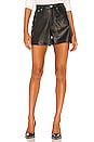 view 1 of 4 Super High Rise Leather Short in Black