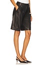 view 2 of 6 Irina Leather Short in Black