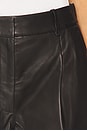 view 6 of 6 Irina Leather Short in Black