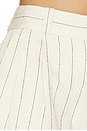 view 6 of 6 SHORT À RAYURES NEILA in White Stripe