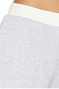 view 6 of 6 Vintage Terry Mix Media Sweatshort in in Heather Grey