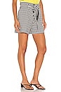 view 2 of 4 Camille Gingham Short in Black & White Gingham