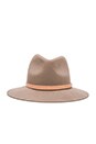 view 4 of 4 Floppy Brim Fedora in Almond
