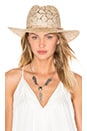 view 1 of 4 Straw Wide Brim Fedora in Natural
