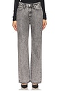 view 1 of 6 Featherweight Logan Mid Rise Wide Leg in Slate Grey