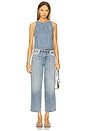 view 5 of 6 Andi High Rise Ankle Wide Leg Jeans in Pacific Jewel