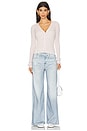 view 5 of 6 Miramar Sofie Wide Leg Ankle Jeans in Meadow Blue