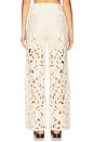 view 4 of 6 Logan Floral Cutout Wide Leg Jeans in Ecru