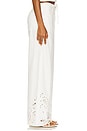 view 3 of 6 Featherweight Phoebe Wide Leg in White Eyelet