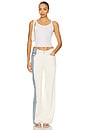 view 5 of 6 Featherweight Logan Wide Leg Jeans in Bleach Stripe