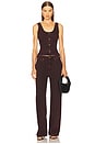 view 5 of 6 Featherweight Logan Wide Leg Jeans in Burnt Burgundy