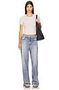 view 5 of 6 Miramar Terry Wide Leg Jeans in Scarlet