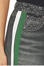 view 6 of 6 Miramar Terry Track Pant Pull On in Green, White & Washed Black