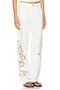 view 2 of 6 Shea Full Straight Jeans in White Flower