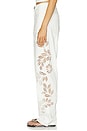 view 3 of 6 Shea Full Straight Jeans in White Flower