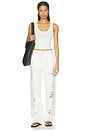 view 5 of 6 Shea Full Straight Jeans in White Flower