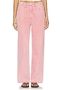 view 1 of 6 Phoebe Drawstring Wide Pants in Rasberry