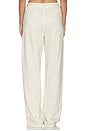 view 4 of 6 Miramar Terry Drawcord Wide Leg Pant in Ecru