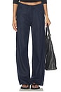 view 1 of 6 JEANS DE PIERNA ANCHA CON CORDÓN AJUSTABLE PHOEBE in Dusk Rinse