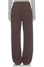 view 5 of 6 PANTALON PHOEBE  in Dark Brown Satin