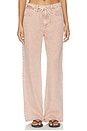 view 1 of 6 Phoebe Drawstring Wide Jeans in Rosestone