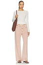 view 6 of 6 Phoebe Drawstring Wide Jeans in Rosestone