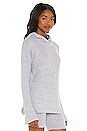 view 2 of 4 The Knit Rib Hoodie in Light Grey