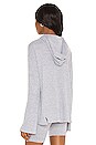 view 3 of 4 The Knit Rib Hoodie in Light Grey