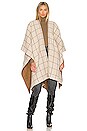 view 1 of 4 Aidan Reversible Poncho in Oatmeal