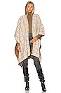 view 4 of 4 Aidan Reversible Poncho in Oatmeal