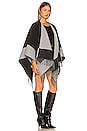 view 2 of 3 Mercer Reversible Poncho in Charcoal