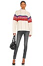 view 4 of 4 Willow All Over Turtleneck Sweater in Cream Multi