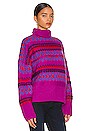 view 2 of 4 Willow Fairisle Turtleneck in Purple