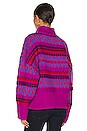 view 3 of 4 Willow Fairisle Turtleneck in Purple