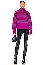 view 4 of 4 Willow Fairisle Turtleneck in Purple